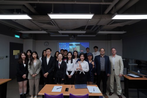 IBC final year students delivered their business proposals in a Hybrid Classroom