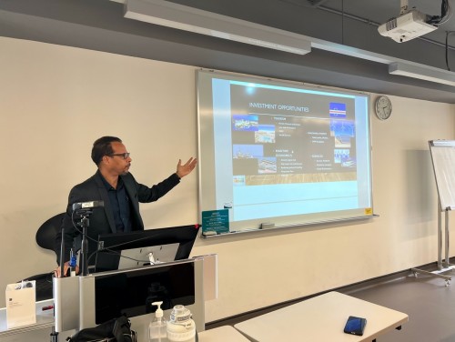 Mario Vincent's visit and talk to IBC third-year class