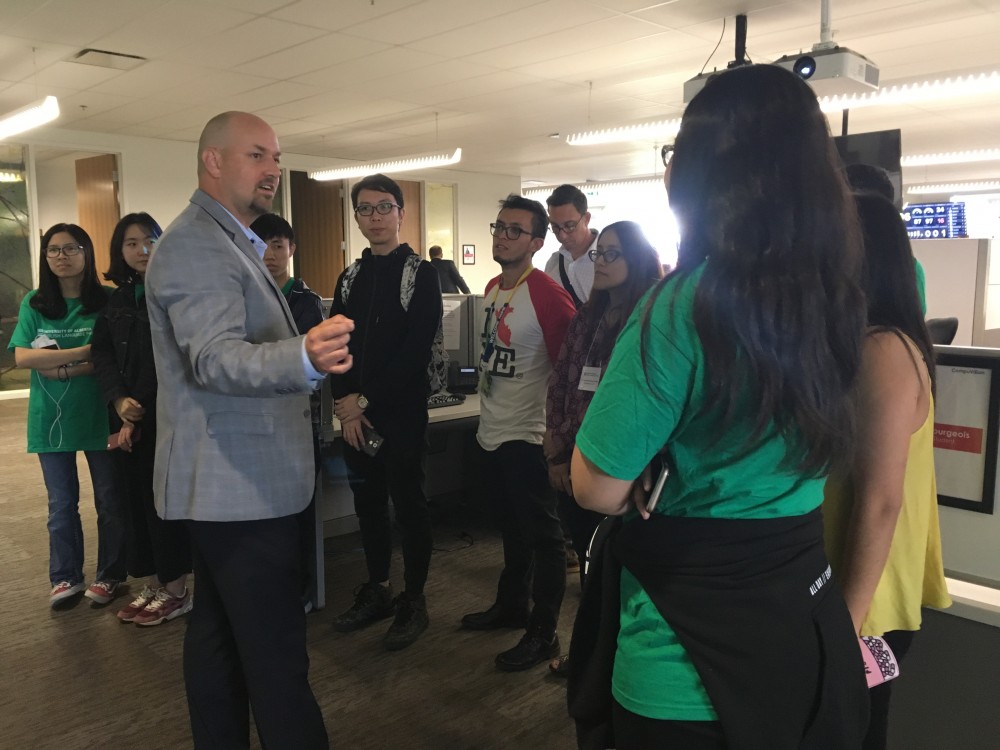 The students visit local enterprises