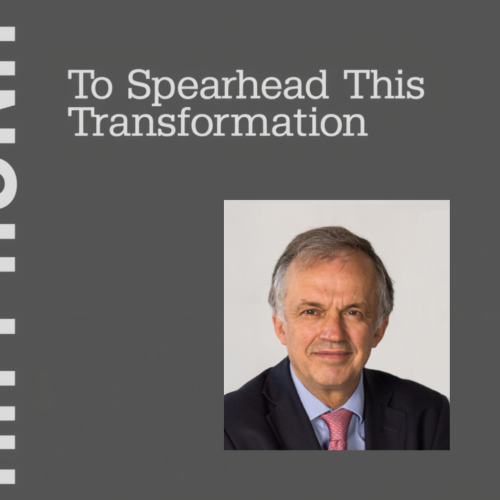 To Spearhead This Transformation