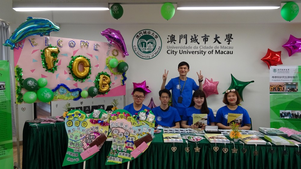 FOB colleagues and students supporting the Open Day activities