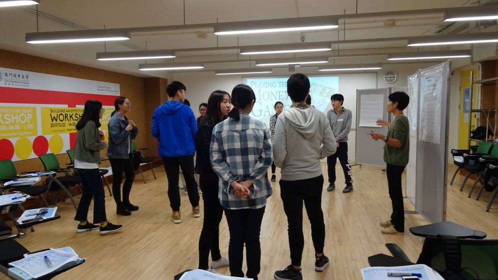 International Business Cohort students participate in workshop activities