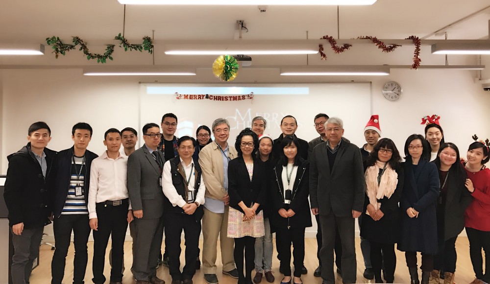 Group photo taken with Rector Shu Guang Zhang and FOB staff members