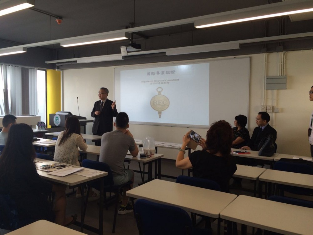 Mr. Wan, the representative from IARFC, addressed the ceremony