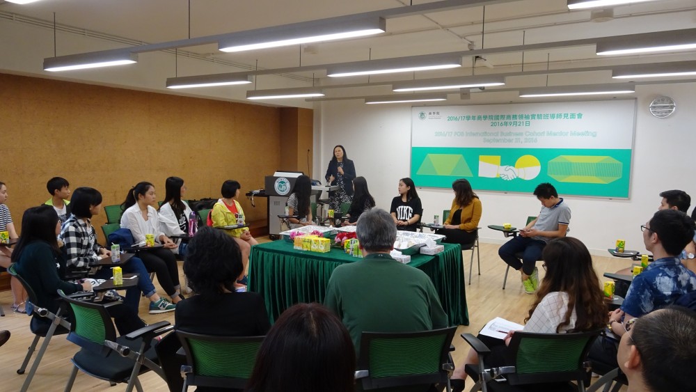 Director Chen giving the speech