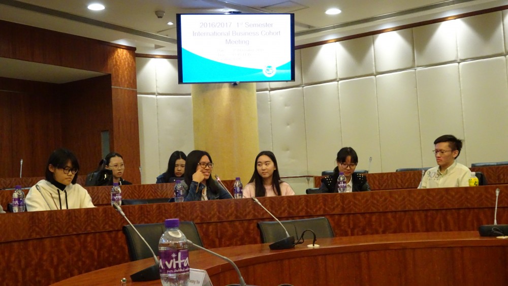 Students presenting their opinions