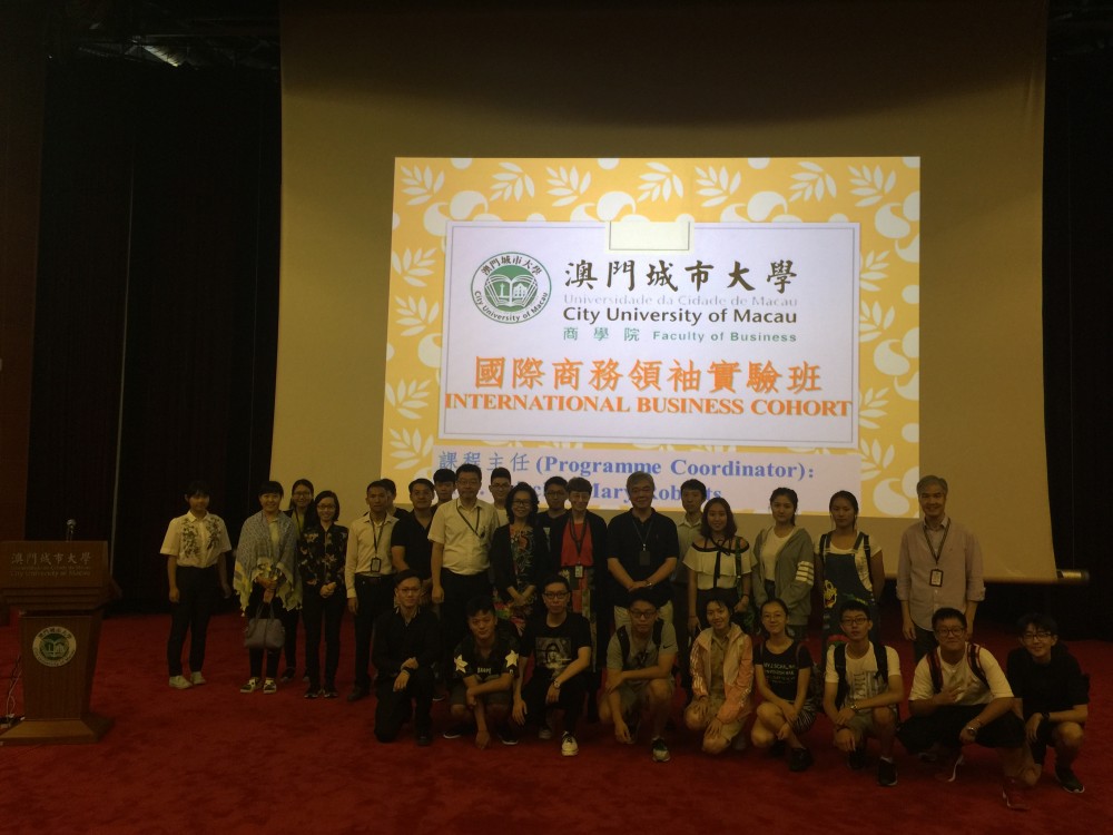 Group photo of the International Business Cohort