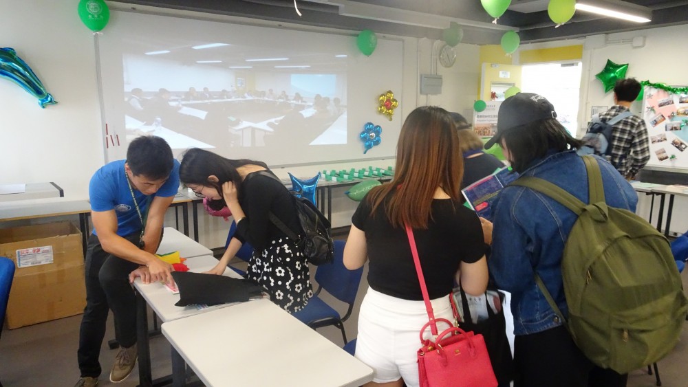 FOB Colleagues introducing programmes to the public