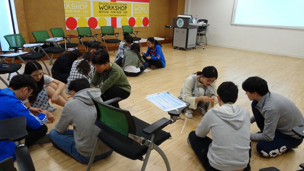 International Business Cohort students participate in workshop activities