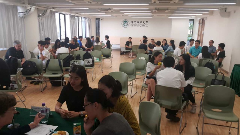 Mentors communicating with students