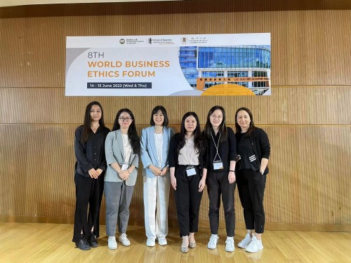 FOB faculty and students participated in the 8th World Business Ethics Forum