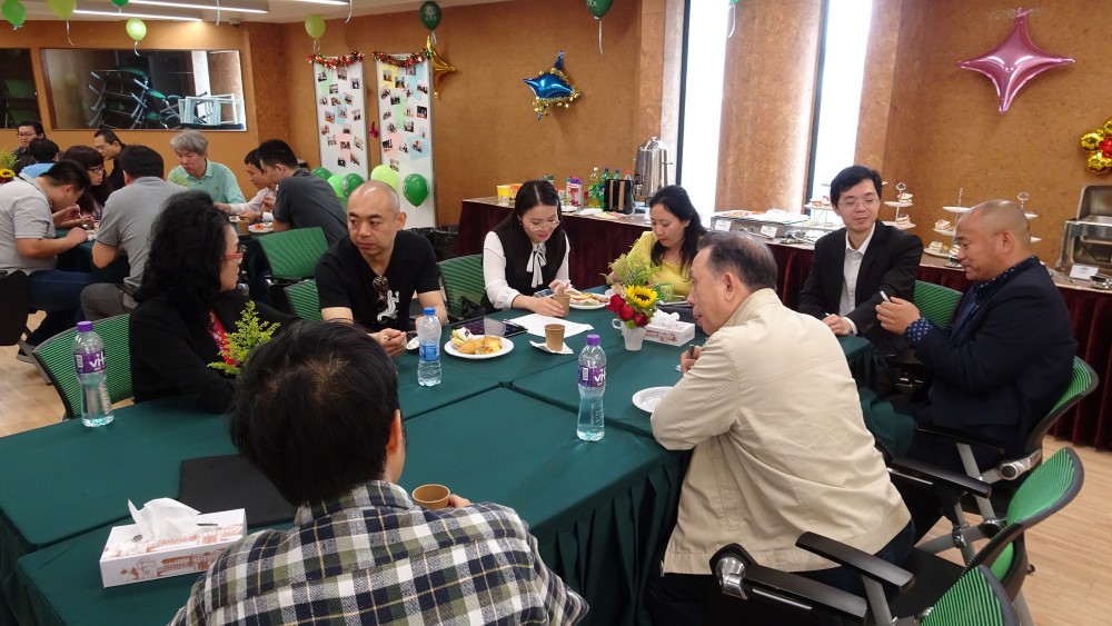 Dr. Eva Khong, Executive Associate Dean introducing FOB current development